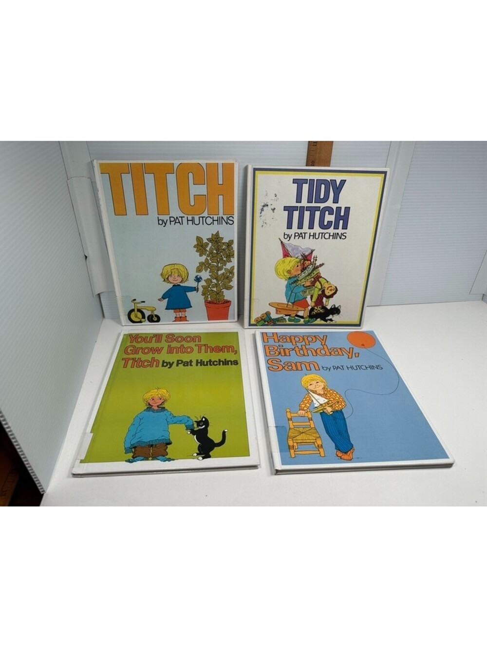 Titch Tidy Titch Pat Hutchins Vintage HC Books Lot Teacher Homeschool Read